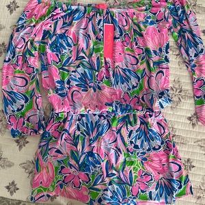 NWT Lilly Pulitzer Lana Skort Romper. Size XL